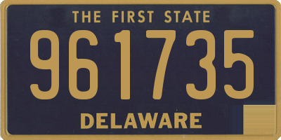 DE license plate 961735