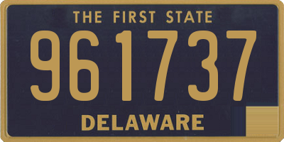 DE license plate 961737