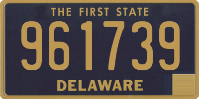 DE license plate 961739