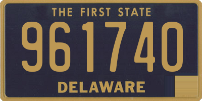 DE license plate 961740