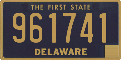 DE license plate 961741