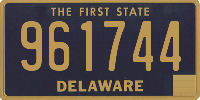 DE license plate 961744