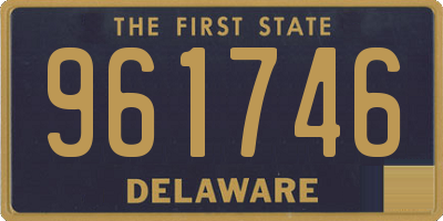 DE license plate 961746