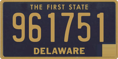 DE license plate 961751