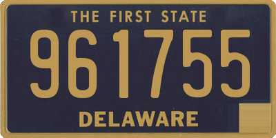 DE license plate 961755