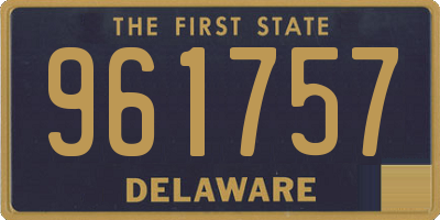 DE license plate 961757