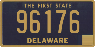 DE license plate 96176