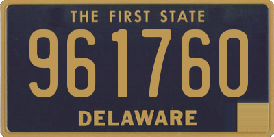 DE license plate 961760