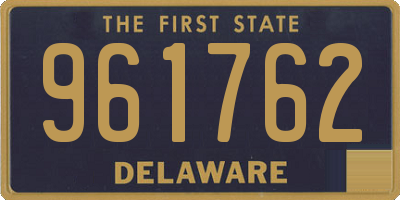 DE license plate 961762