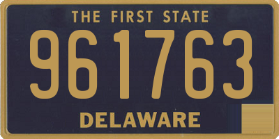 DE license plate 961763