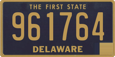 DE license plate 961764