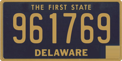 DE license plate 961769