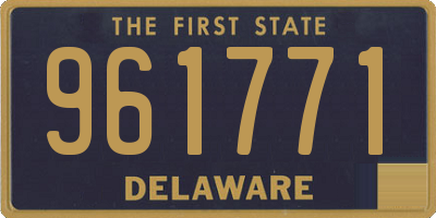 DE license plate 961771