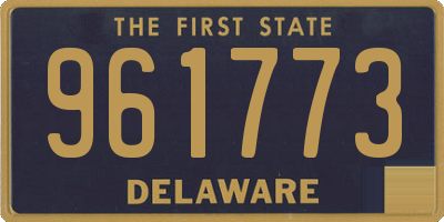 DE license plate 961773