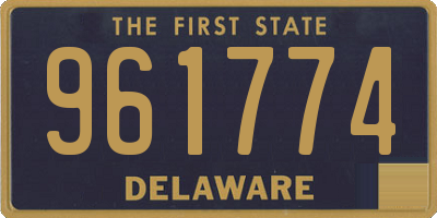 DE license plate 961774