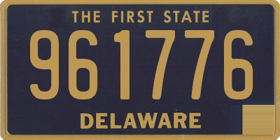 DE license plate 961776