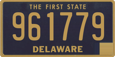 DE license plate 961779