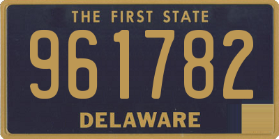 DE license plate 961782