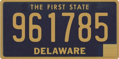 DE license plate 961785