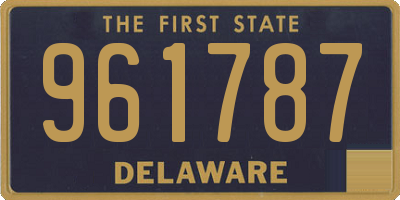 DE license plate 961787