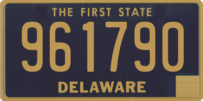 DE license plate 961790