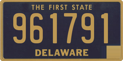 DE license plate 961791