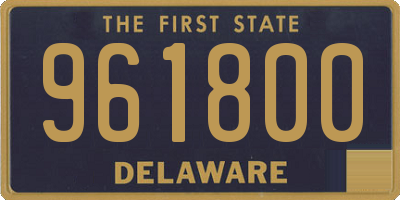 DE license plate 961800