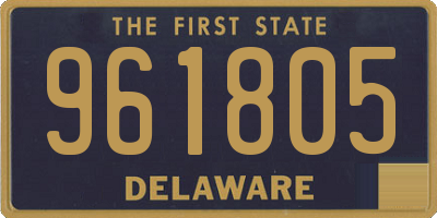 DE license plate 961805