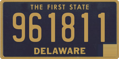 DE license plate 961811