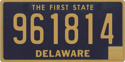 DE license plate 961814