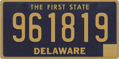 DE license plate 961819