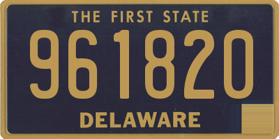 DE license plate 961820