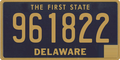 DE license plate 961822