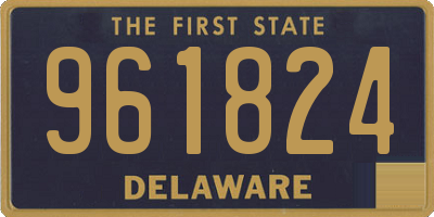 DE license plate 961824