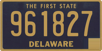 DE license plate 961827