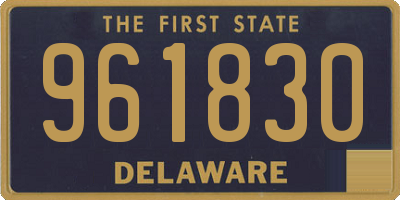 DE license plate 961830