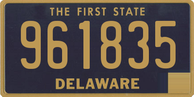 DE license plate 961835