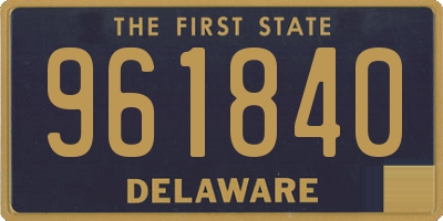 DE license plate 961840