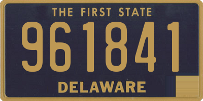 DE license plate 961841