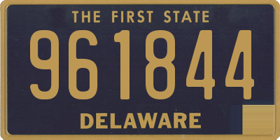 DE license plate 961844