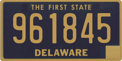 DE license plate 961845