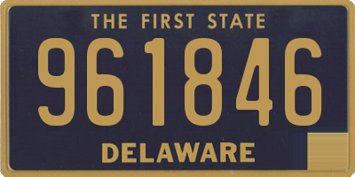 DE license plate 961846