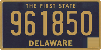 DE license plate 961850