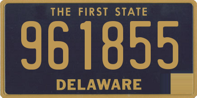 DE license plate 961855