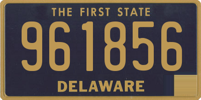 DE license plate 961856