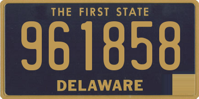 DE license plate 961858