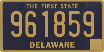 DE license plate 961859