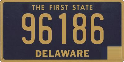 DE license plate 96186