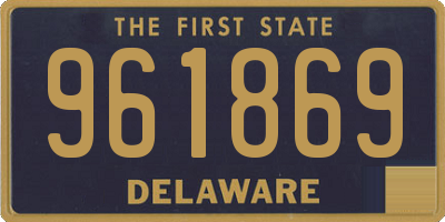 DE license plate 961869