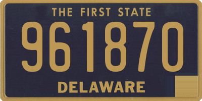 DE license plate 961870